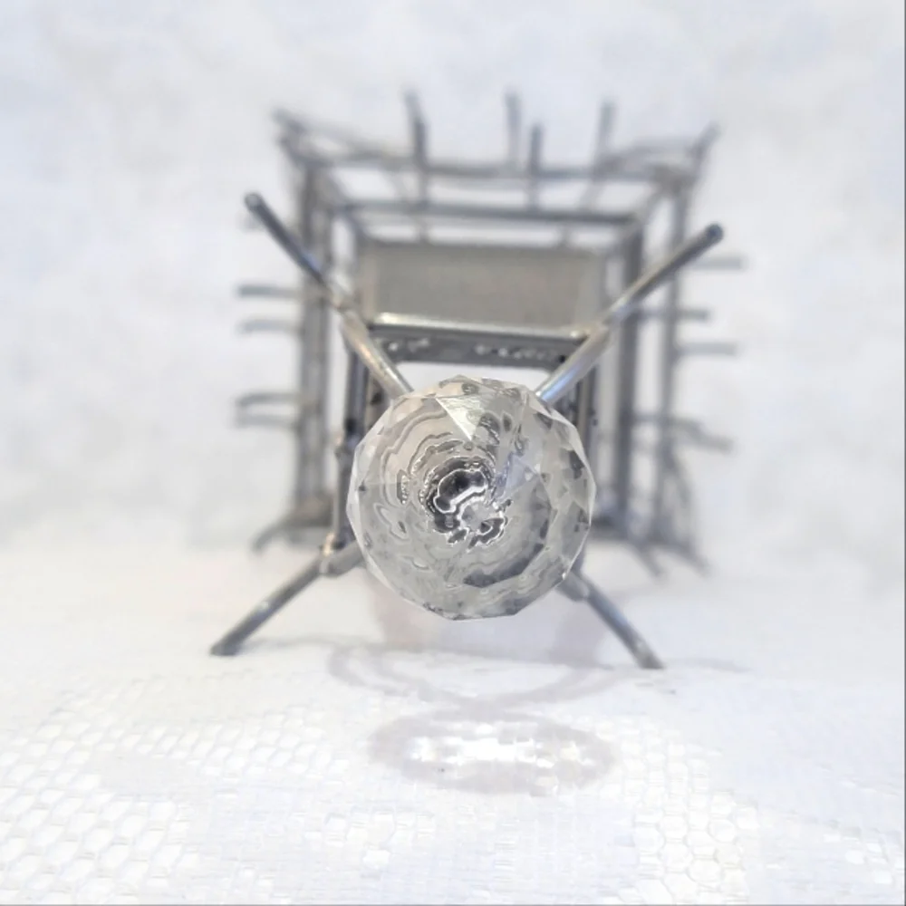 Paris Eiffel Tower Metal Jewelry Organizer Stand Necklace Bracelet Ring Holder
